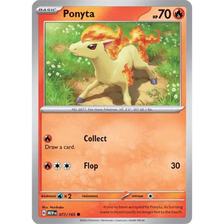 Ponyta 077/165 - Scarlet & Violet 151 - Reverse Holofoil
