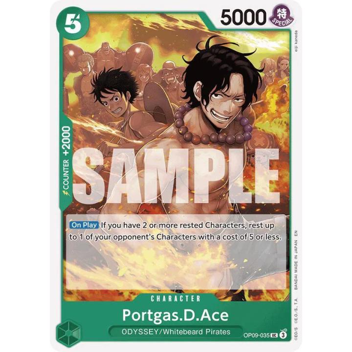 Portgas.D.Ace (Reprint) OP09-035 - Starter Deck 28: GREEN/YELLOW Yamato - Normal