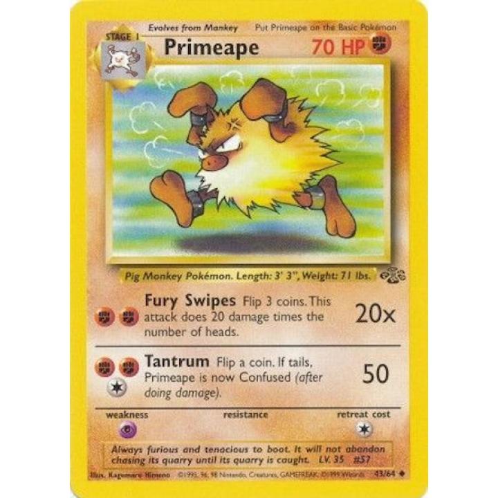 Primeape 43/64 - Jungle (Unlimited) - Normal