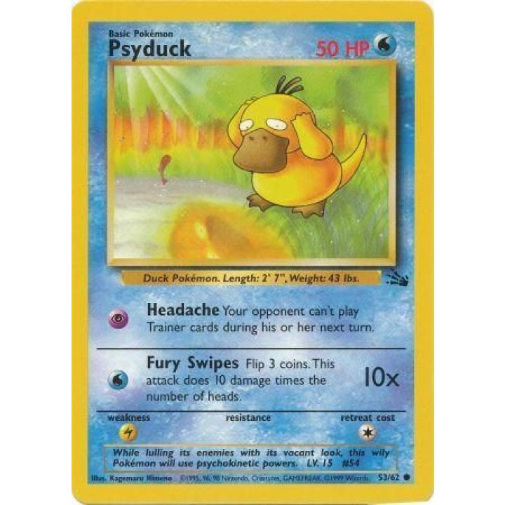 Psyduck 53/62 - Fossil (Unlimited) - Normal
