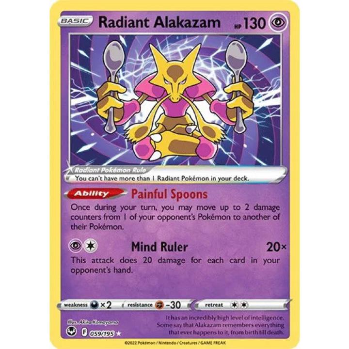 Radiant Alakazam 059/195 - Silver Tempest - Holofoil