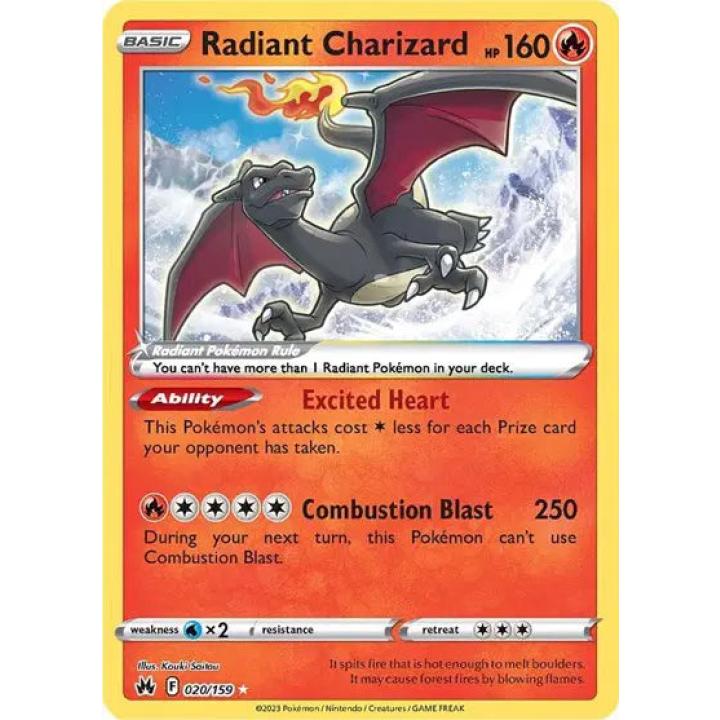 Radiant Charizard 020/159 - Crown Zenith - Holofoil
