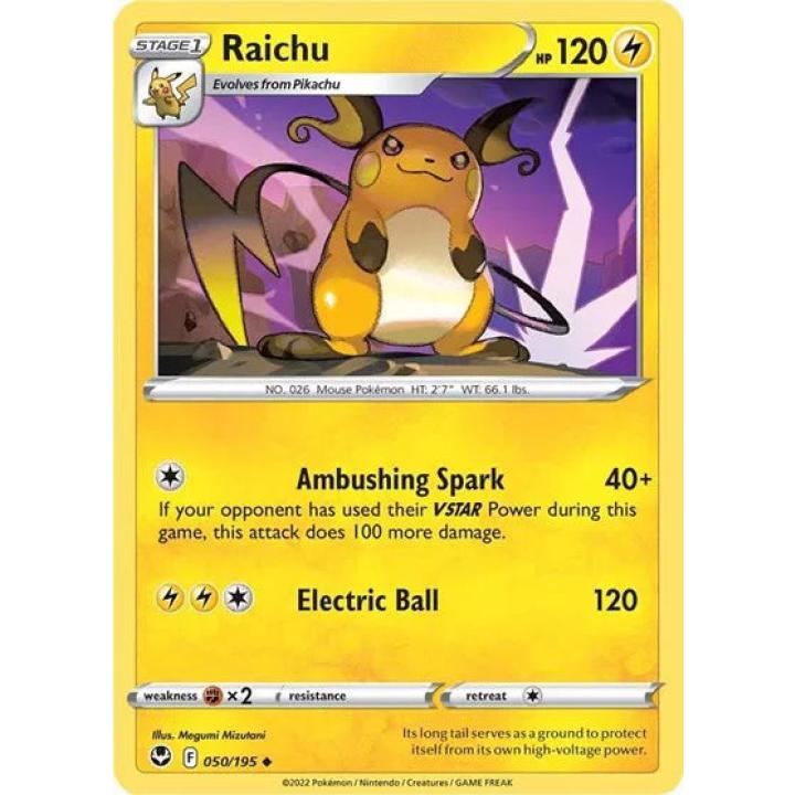 Raichu 050/195 - Silver Tempest - Normal