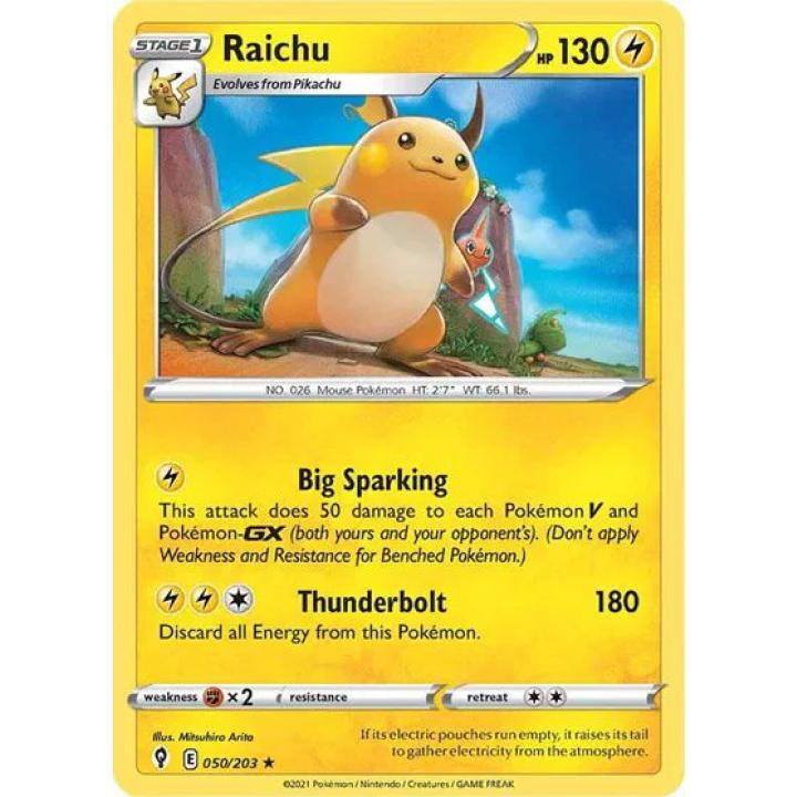 Raichu 050/203 - Evolving Skies - Holofoil