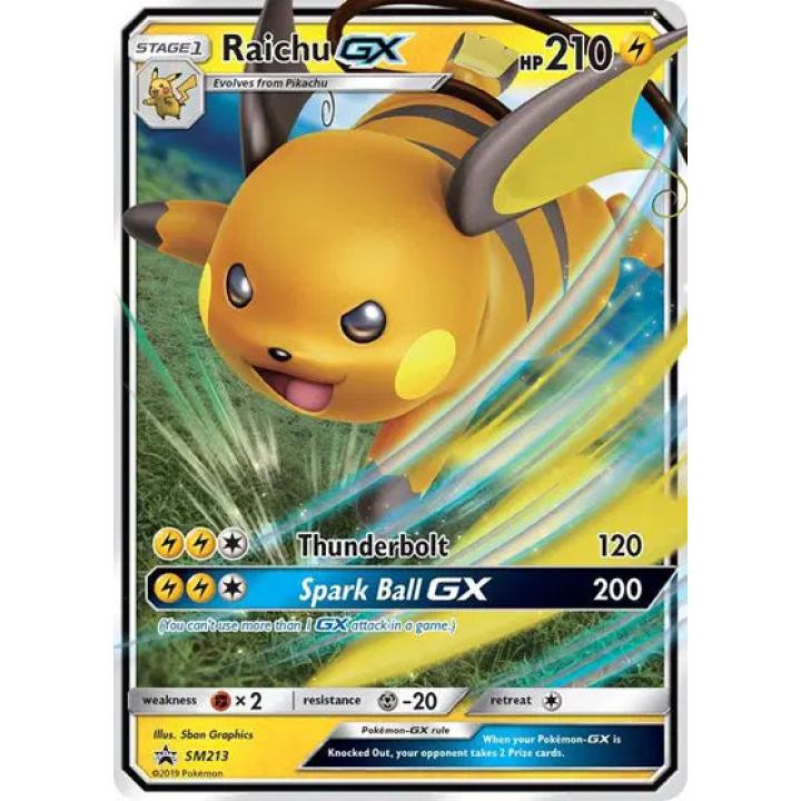 Raichu GX SM213 - Sun & Moon Promo - Holofoil