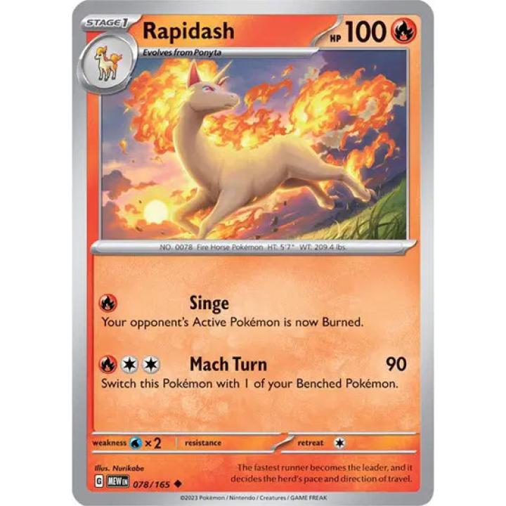 Rapidash 078/165 - Scarlet & Violet 151 - Reverse Holofoil