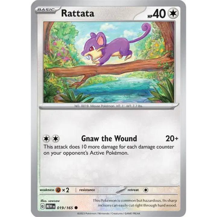 Rattata 019/165 - Scarlet & Violet 151 - Reverse Holofoil
