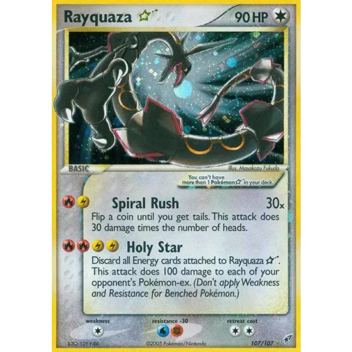 Rayquaza Gold Star 107/107 - EX Deoxys - Holofoil