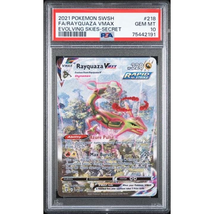 Rayquaza VMAX (PSA 10) 218/203 - Evolving Skies - Holofoil