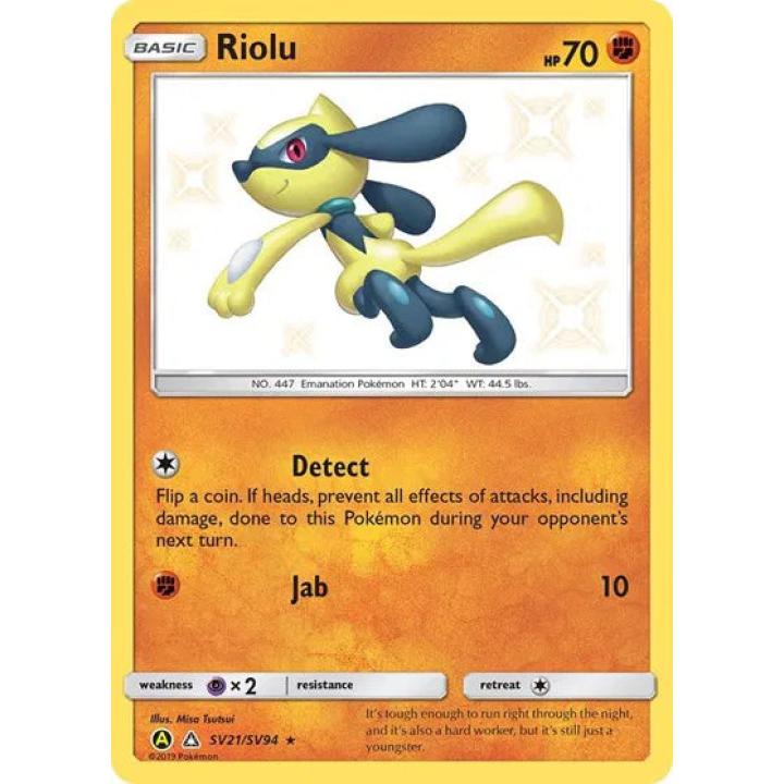 Riolu SV21/SV94  - Hidden Fates: Shiny Vault - Holofoil