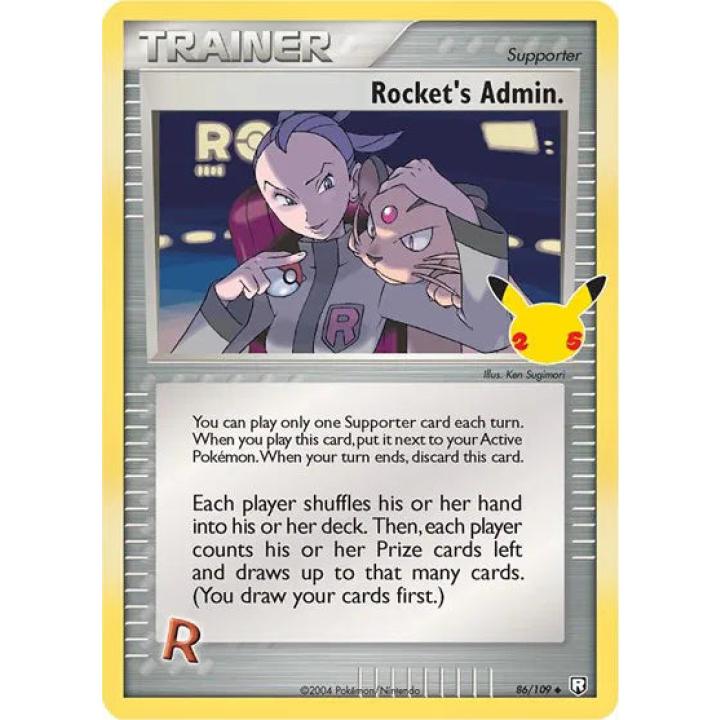 Rocket's Admin. 86/109 - Celebrations: Classic Collection - Holofoil