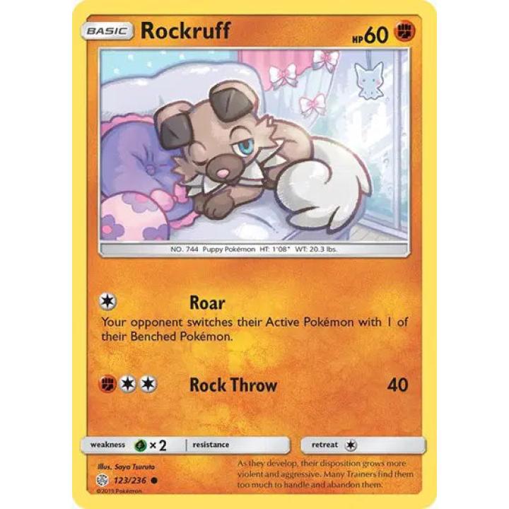 Rockruff 123/236 - Cosmic Eclipse - Reverse Holofoil