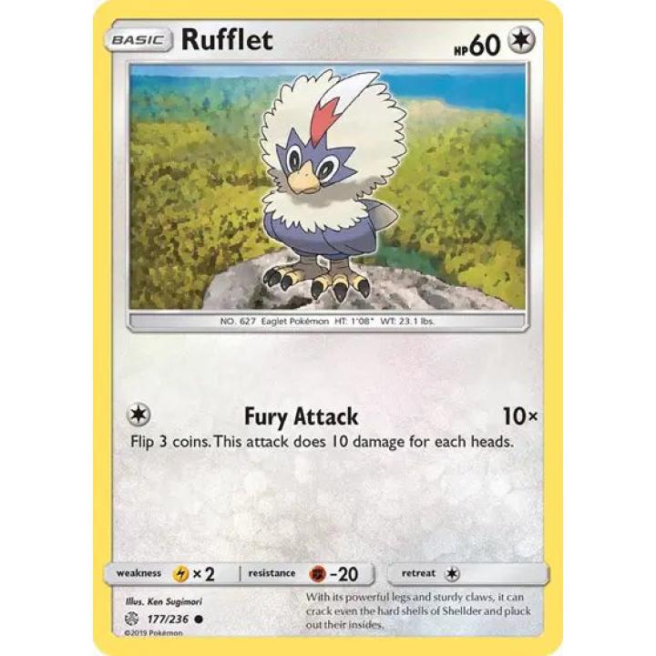 Rufflet 177/236 - Cosmic Eclipse - Reverse Holofoil