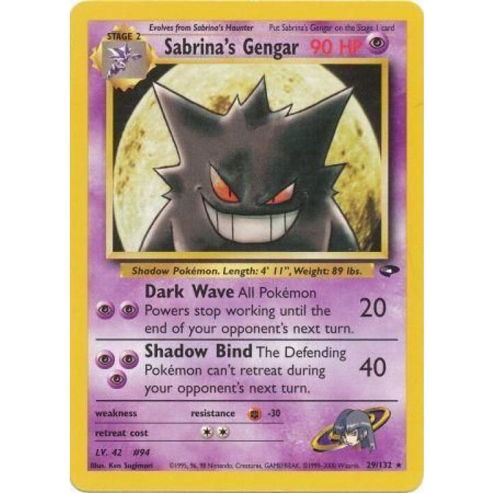 Sabrina's Gengar 29/132 - Gym Challenge (Unlimited) - Normal