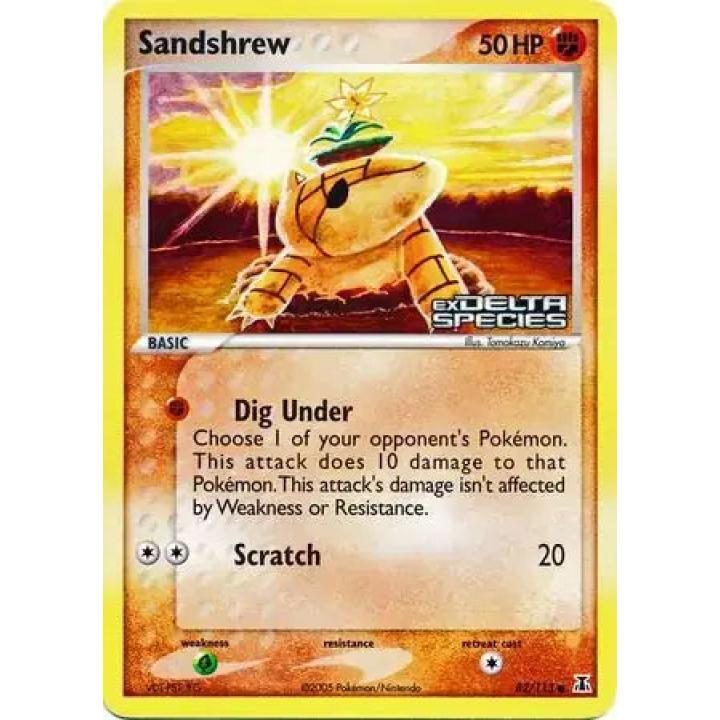 Sandshrew 82/113 - EX Delta Species - Reverse Holofoil