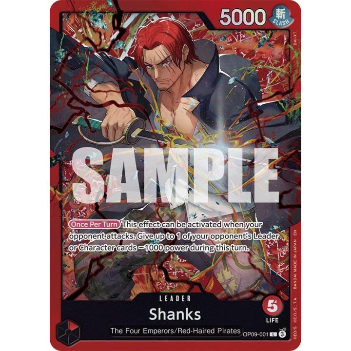 Shanks OP09-001 - Starter Deck 23: RED Shanks - Normal