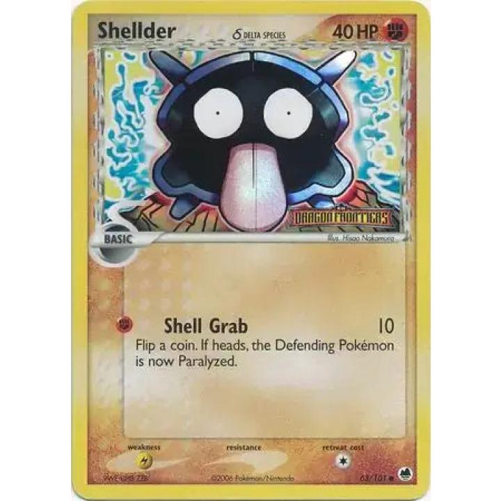 Shellder 63/101 - EX Dragon Frontiers - Reverse Holofoil