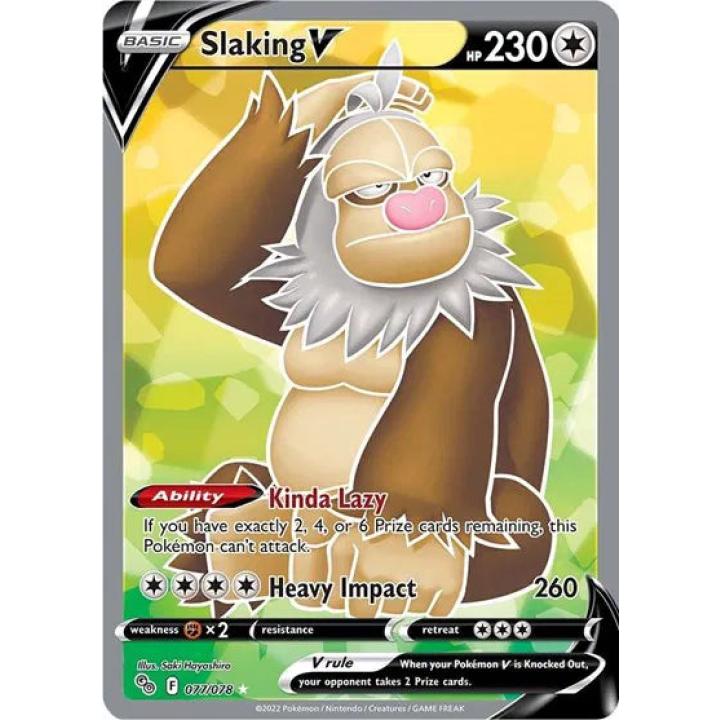Slaking V 077/078 - Pokemon Go - Holofoil