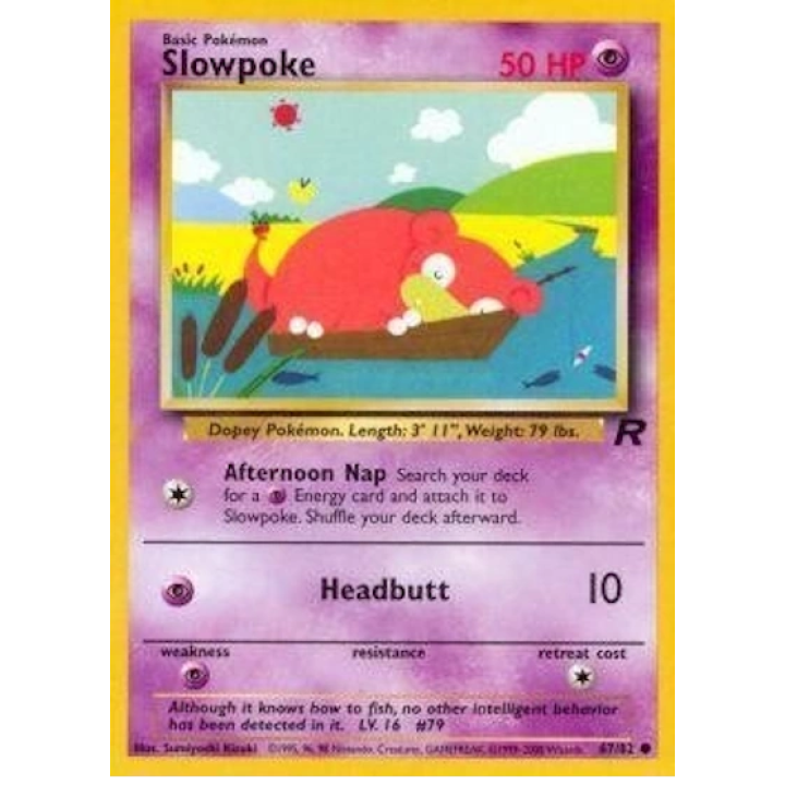 Slowpoke 67/82 - Team Rocket (Unlimited) - Normal - Near Mint