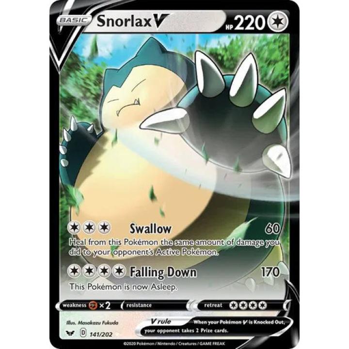Snorlax V 141/202 - Sword & Shield - Holofoil