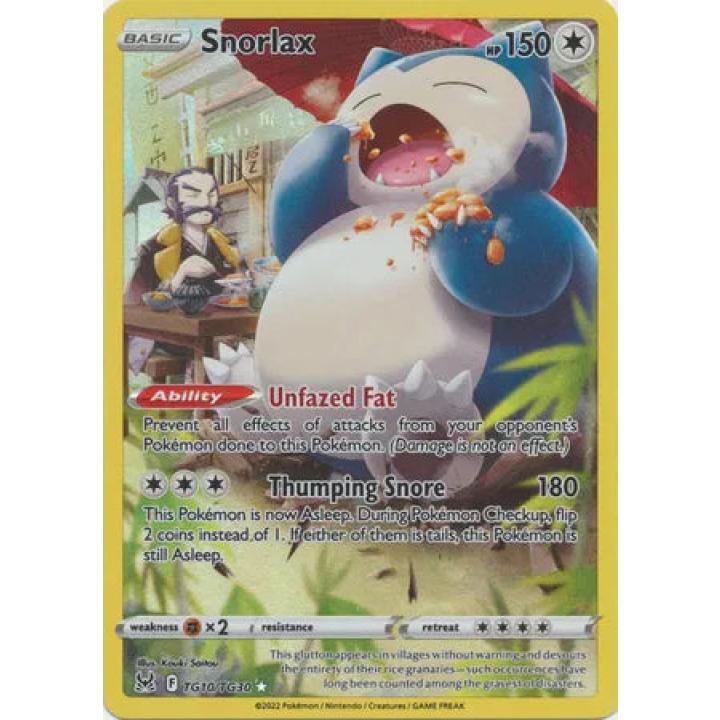 Snorlax TG10/TG30 - Lost Origin Trainer Gallery - Holofoil
