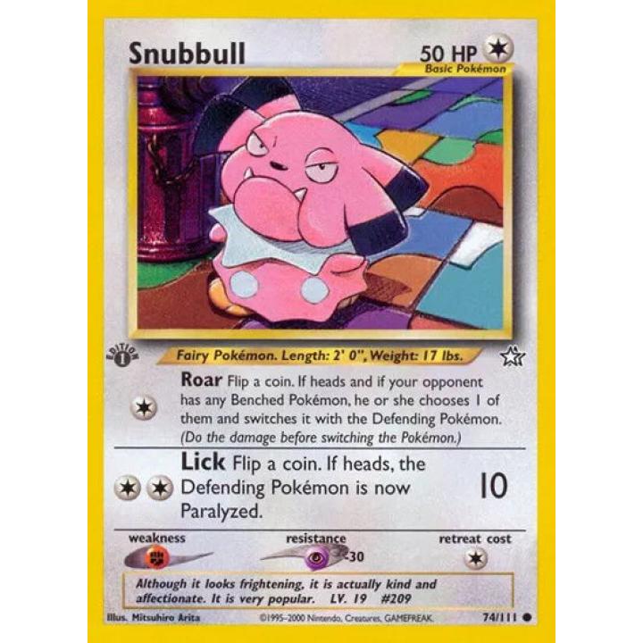 Snubbull 74/111 - Neo Genesis (First Edition) - Normal