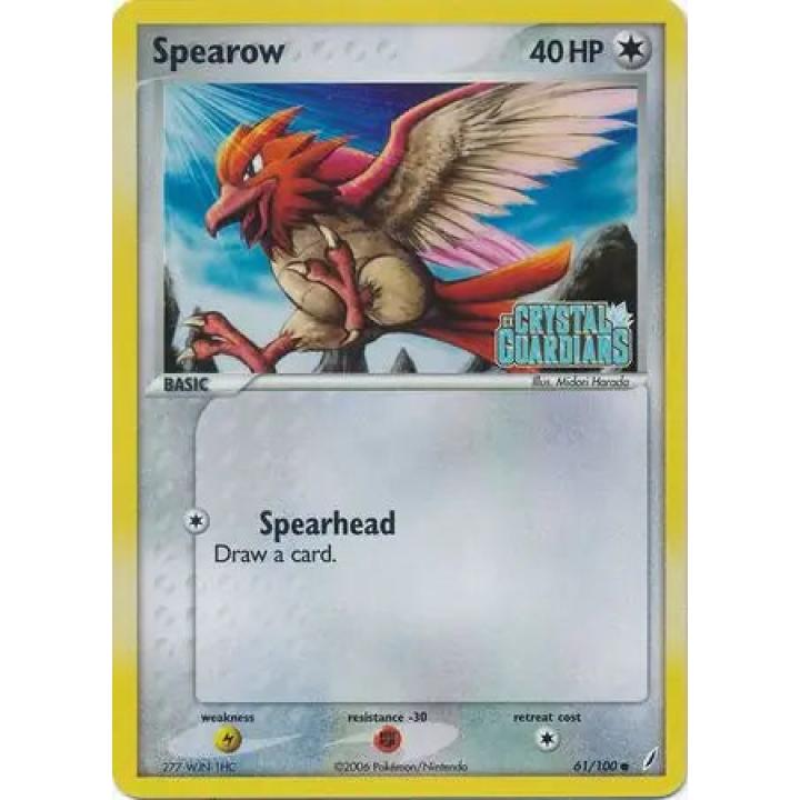 Spearow 61/100 - EX Crystal Guardians - Reverse Holofoil