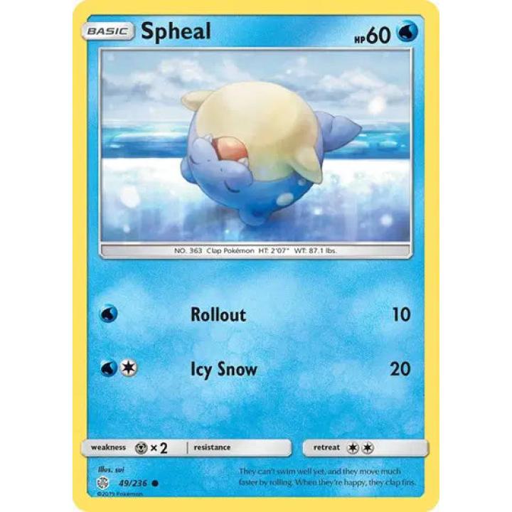 Spheal 49/236 - Cosmic Eclipse - Reverse Holofoil
