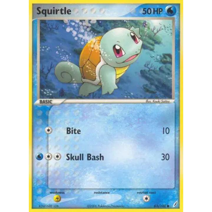 Squirtle 63/100 - EX Crystal Guardians - Normal