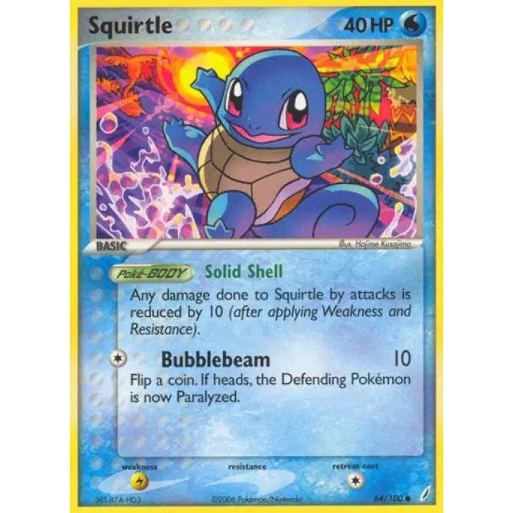 Squirtle 64/100 - EX Crystal Guardians - Normal