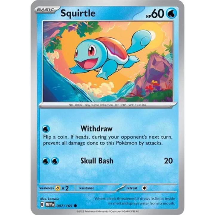 Squirtle 007/165 - Scarlet & Violet 151 - Reverse Holofoil