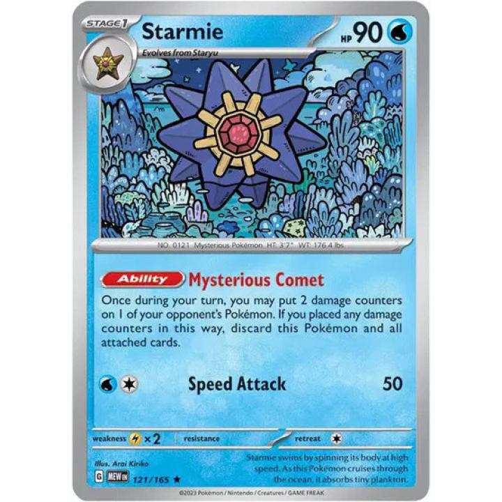 Starmie 121/165 - Scarlet & Violet 151 - Holofoil