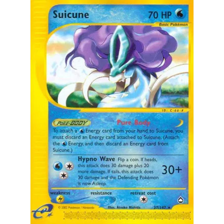 Suicune 37/147 - Aquapolis - Reverse Holofoil