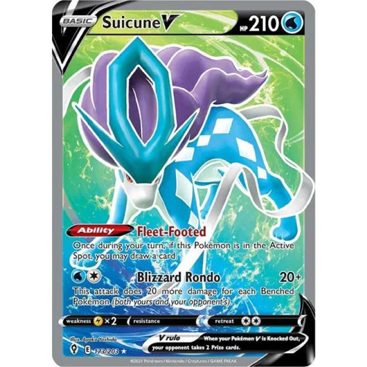 Suicune V 173/203 - Evolving Skies - Holofoil