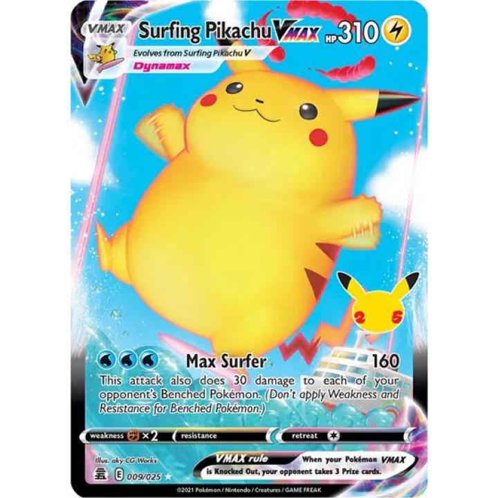 Surfing Pikachu VMAX 009/025 - Celebrations - Holofoil
