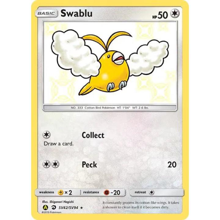 Swablu SV42/SV94  - Hidden Fates: Shiny Vault - Holofoil