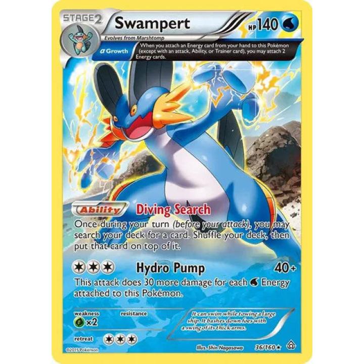 Swampert 36/160 - Primal Clash - Reverse Holofoil