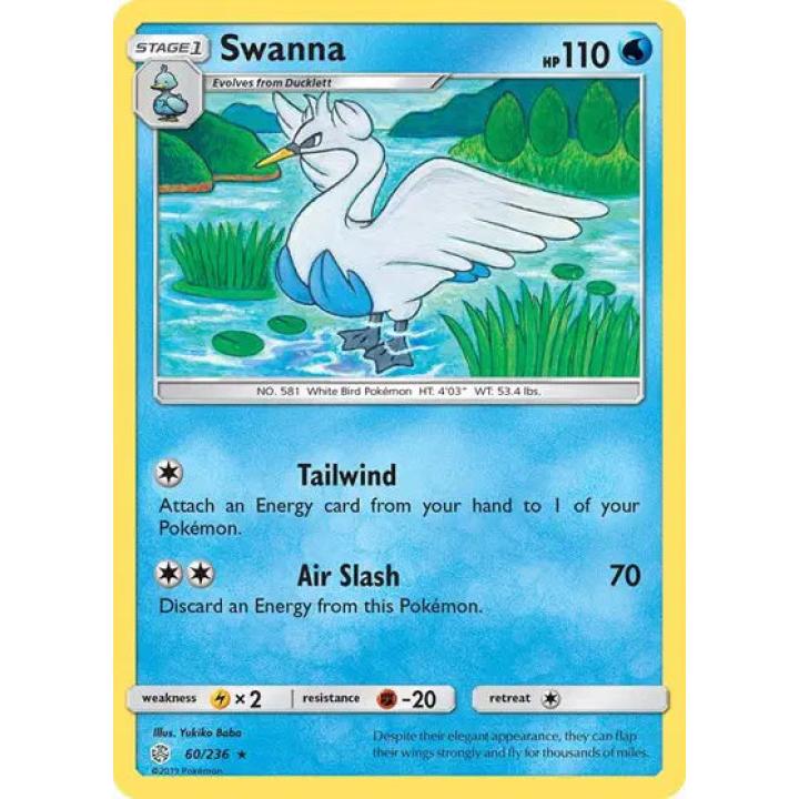 Swanna 60/236 - Cosmic Eclipse - Reverse Holofoil