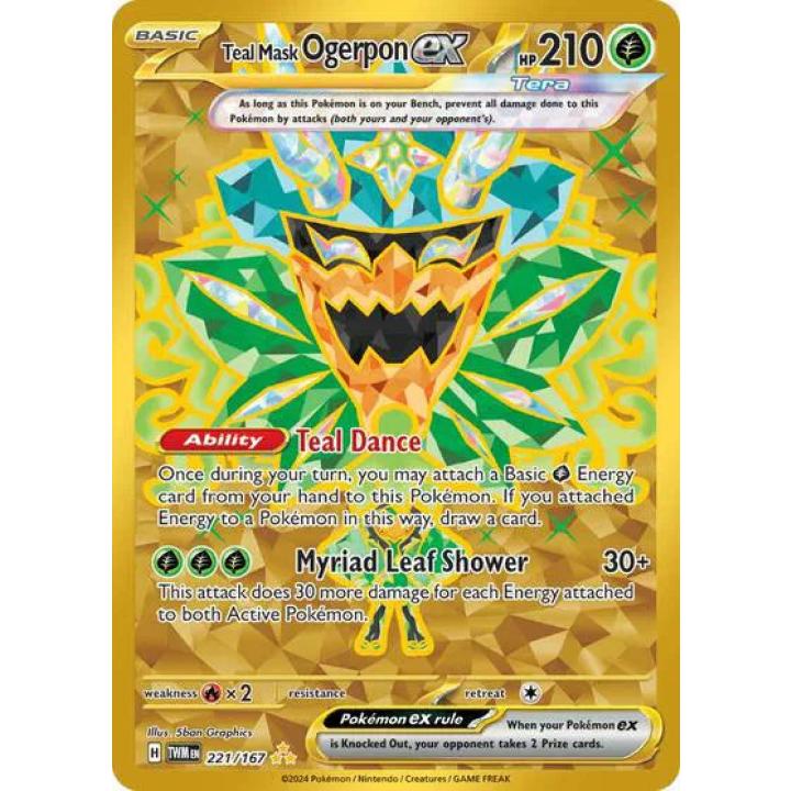Teal Mask Ogerpon ex 221/167 - Twilight Masquerade - Holofoil
