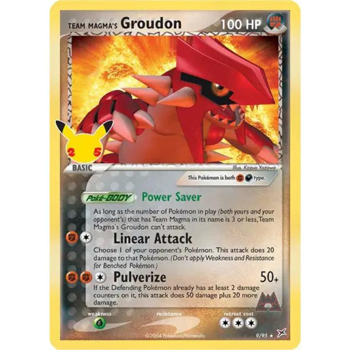 Team Magma's Groudon 9/95 - Celebrations: Classic Collection - Holofoil