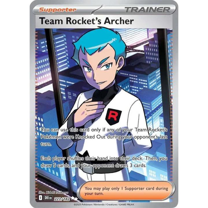 Team Rocket's Archer 223/182 - Destined Rivals - Holofoil