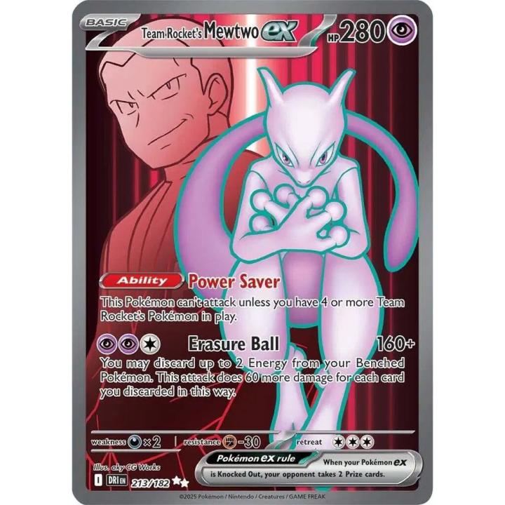 Team Rocket's Mewtwo ex 213/182 - Destined Rivals - Holofoil