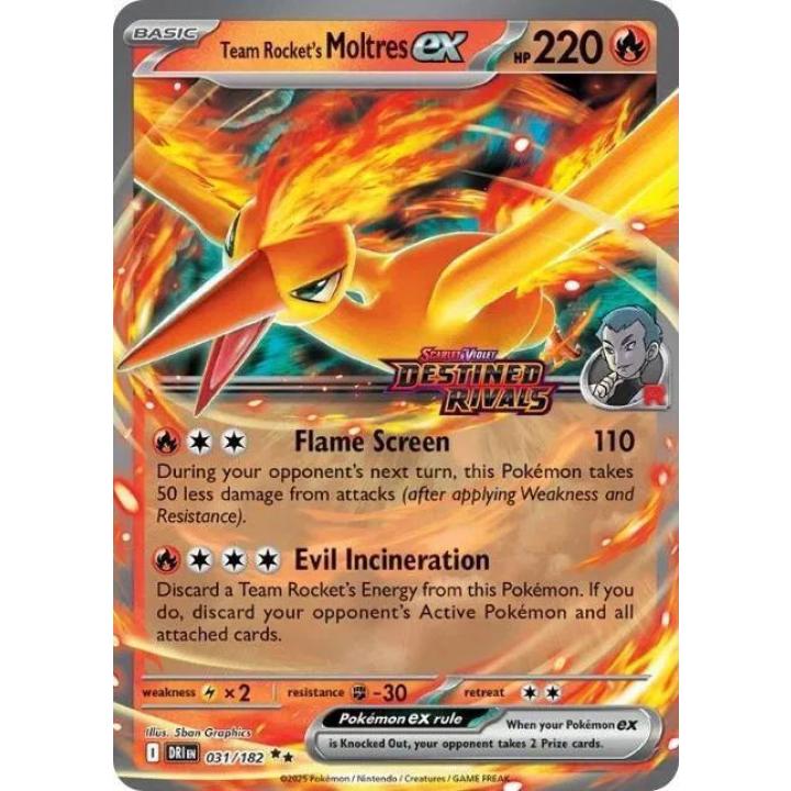 Team Rocket's Moltres ex (Stamped) 31/182 - Destined Rivals - Holofoil