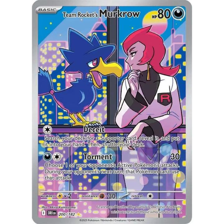 Team Rocket's Murkrow 200/182 - Destined Rivals - Holofoil