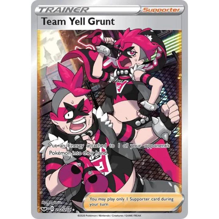 Team Yell Grunt 202/202 - Sword & Shield - Holofoil
