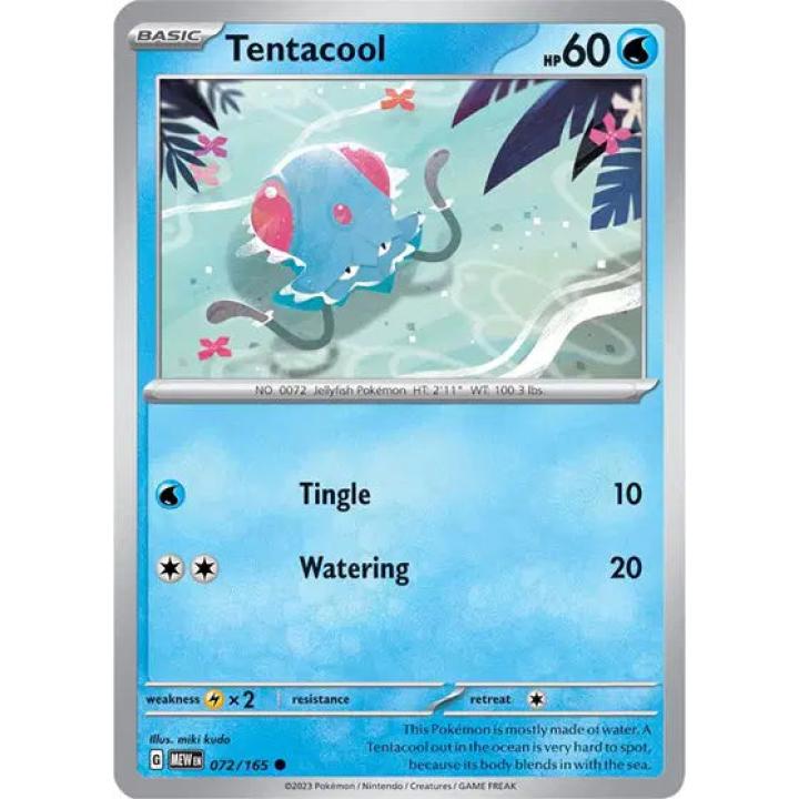 Tentacool 072/165 - Scarlet & Violet 151 - Reverse Holofoil