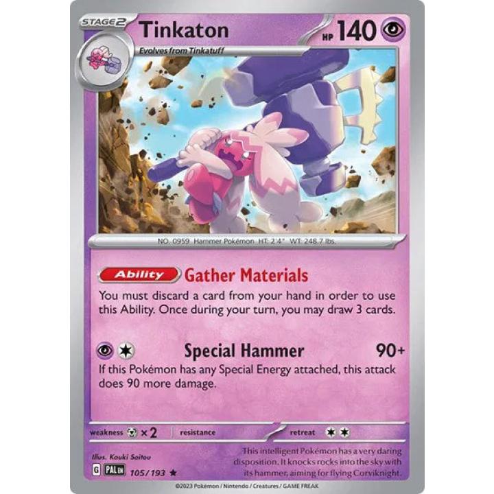 Tinkaton 105/193 - Paldea Evolved - Holofoil