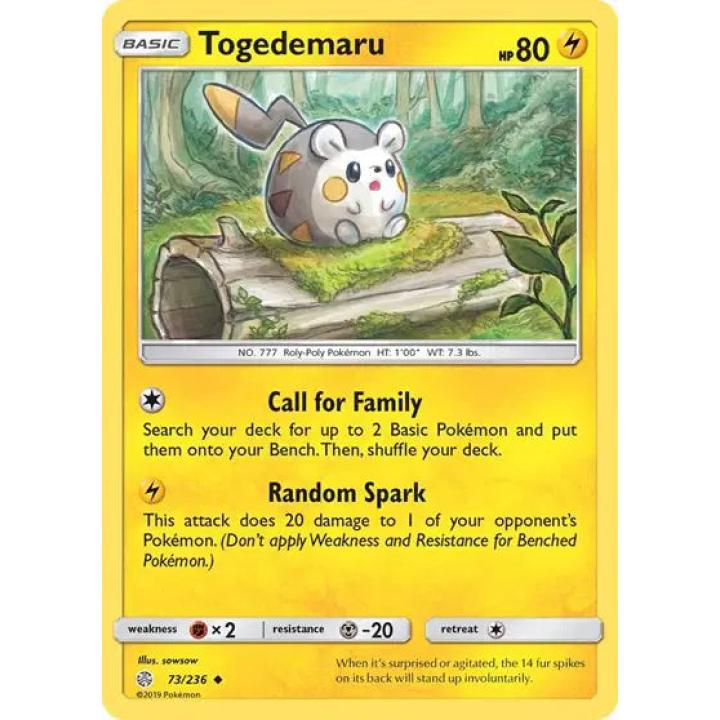 Togedemaru 73/236 - Cosmic Eclipse - Reverse Holofoil