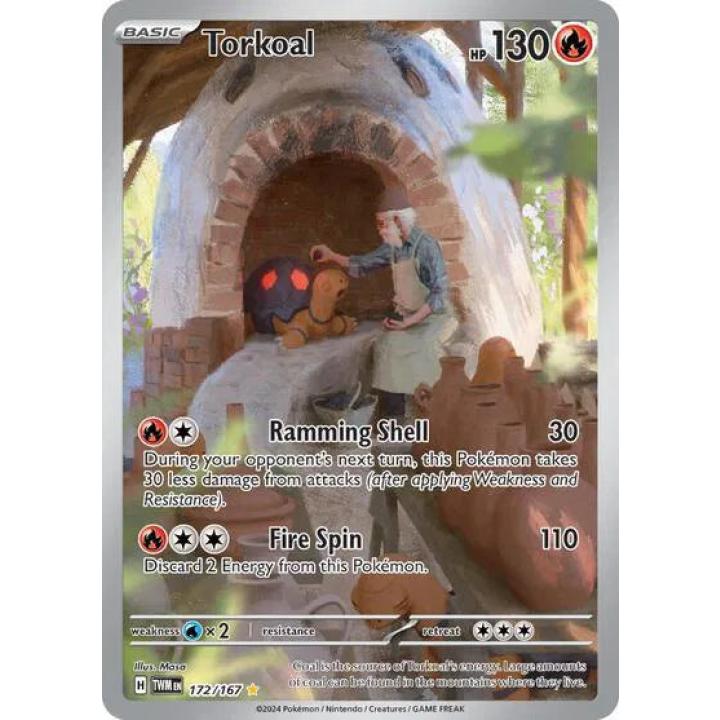 Torkoal 172/167 - Twilight Masquerade - Holofoil