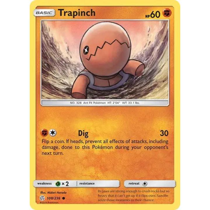 Trapinch 108/236 - Cosmic Eclipse - Reverse Holofoil